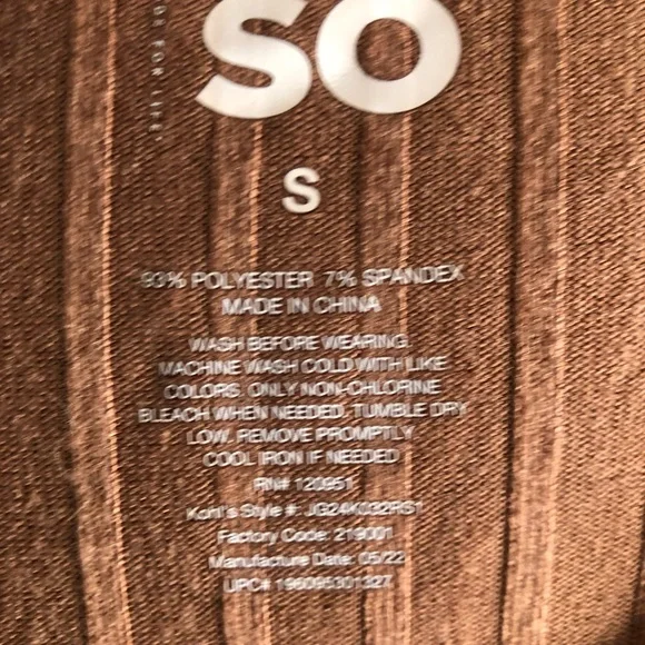 SO Women's Rust Sweater - Picture 3 of 3